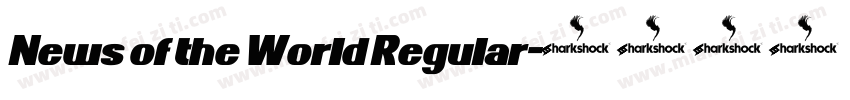 News of the World Regular字体转换